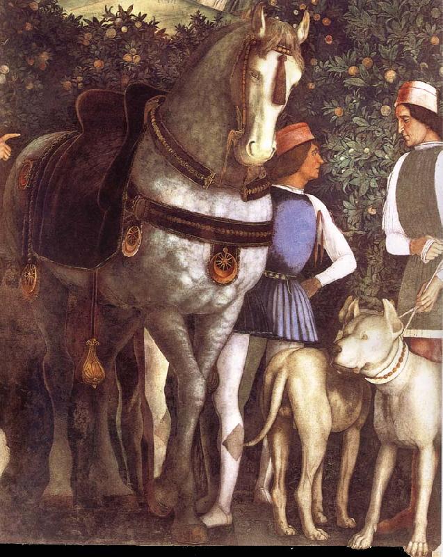Andrea Mantegna Servant with horse and dog Germany oil painting art